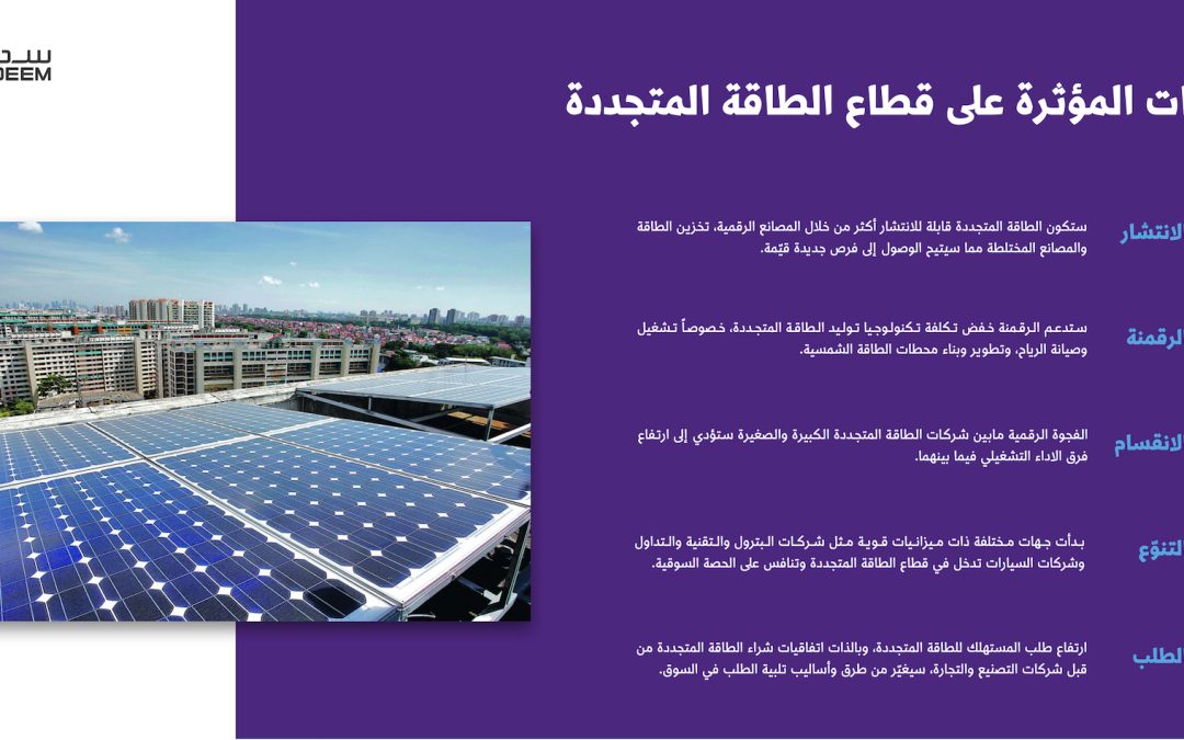 تخطيط مستقبل شركة في قطاع الطاقة المتجددة